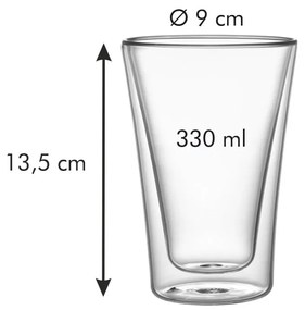 2 pahare cu pereți dubli 0,33 l myDrink - Tescoma