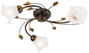 Abajur de rezervă din sticlă pentru lustră și lampă SISI E14 d. 13 cm alb