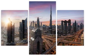 Tablou - Panorama din Dubai (90x60 cm)