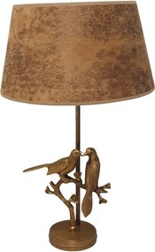 Lampa de masa, cu abajur din in, Two Birds