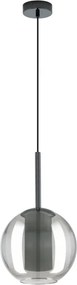 Eglo 97633 - Pendul suspendat pe cablu TINDARI 1xE27/60W/230V negru fumuriu