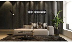 Lustră pe cablu CORAL 3xE27/60W/230V neagră