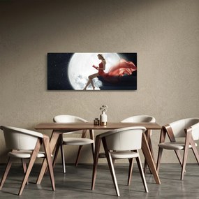 Tablou - Femeia sub clar de lună (120x50 cm)