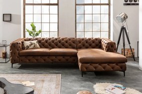Coltar design Chesterfield, Microfibra, Maro Antic, MODERN BAROCK
