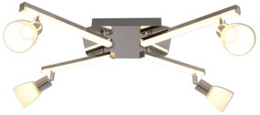 Plafoniera LED cu brate si spoturi directionabile Ibiza 1233442 NV