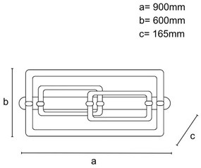 Plafonieră LED dimabilă 280W/230V 3000-6500K + telecomandă