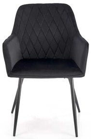 Scaun de bucătărie Kinzie, negru