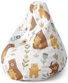 Sac de șezut Pear urși - pentru copii, colorat