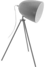 Eglo 33094 - Lampă de masă DUNDEE, 1 x E27 / 60 W / 230 V, gri