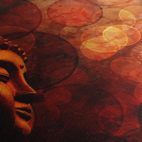 Tablou - Buddha în nuanțe roșii (90x60 cm)