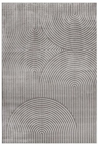 Covor gri din viscoză 140x200 cm Geode – douceur d'intérieur