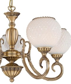 Candelabru din alama cu 5 brate design italian 8450