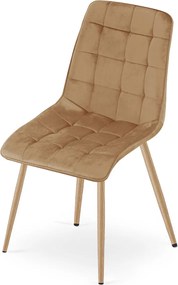 Scaun de masa SPLIT VELVET, maro