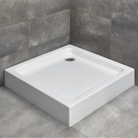 Cadita dus acril patrata Radaway Siros C Compact 90x90 cm alb