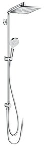 Set de dus Hansgrohe, Crometta E 240 Reno, cu palarie si para de dus, crom