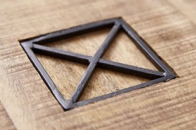 Masuta design industrial Iron Craft 70cm Mango