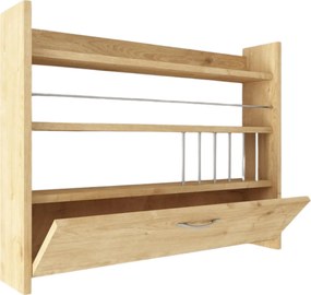 Raft KNOTT, stejar, PAL melaminat, 85x15x65 cm