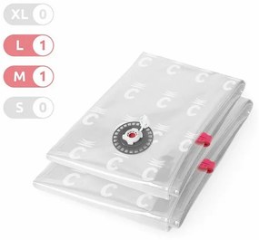 Saci de depozitare in vid 70 l + 120 l, transparenti