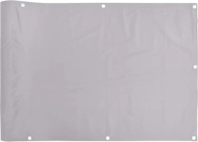 vidaXL Paravan de balcon, gri, 400x90 cm, PVC