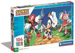Sonic Ariciul Amy Rose puzzle de 104 piese Clementoni