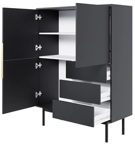 Comoda VIVALA 3D3S, negru