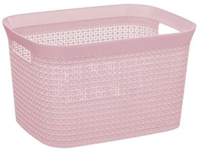 Cos rufe Panier, roz, plastic, 25 litri, 41.5x31x25.7 cm