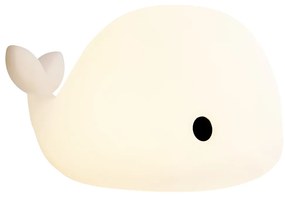 Lampă de masă albă 50 cm, cu LED, variabilă, IP54, reîncărcabilă - Baby Whale