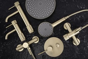 Baterie de duș REA Lungo Stripe BRUSH GOLD