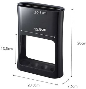 Suport pentru umbrele YAMAZAKI Oval, negru