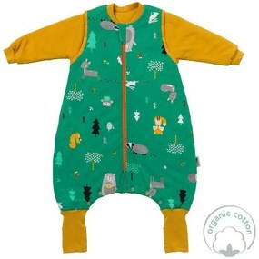 Sac de dormit cu picioruse si maneca lunga detasabila Woodland Animals 70 cm + manseta 2.5 Tog