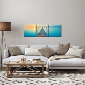 Tablou - Dig spre infinit (cu ceas) (90x30 cm)
