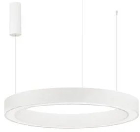 Pendul LED dimabil design modern MORBIDO alb 80cm