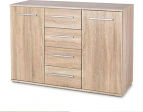 Comoda Lima KM4, stejar sonoma, PAL, 116x40x82 cm