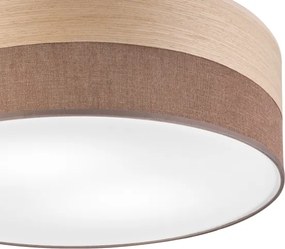 Plafonieră SIRJA WOOD 2xE27/15W/230V d. 45 cm maro/stejar