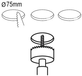 Eglo 99135 - Set 3x spot LED încastrat FUEVA 5 1xLED/2,7W/230V