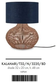 Veioza eco din ratan Kalahari S/3220, bl.denim
