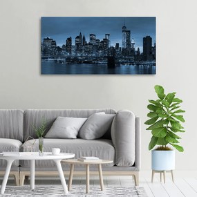 Tablou pe pânză canvas New york, pe timp de noapte