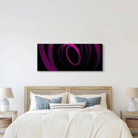 Tablou - linii violete (120x50 cm)