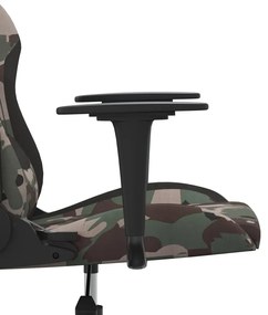 Scaun de jocuri, camuflaj si negru, textil