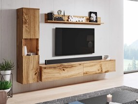 Mobilier living Nova BR (Stejar wotan) (fără iluminat). 1060050