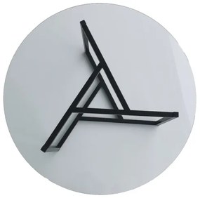 Măsuță de cafea TRIO 42x75 cm transparentă/neagră