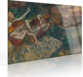 Tablou pe sticlă - Edgar Degas, Four Dancers, reproducere (70x50 cm)