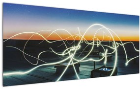 Tabloul - privire spre cer din acoperiș (120x50 cm)