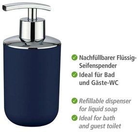 Dozator săpun Wenko Brasil, albastru închis