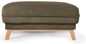 Taburet verde cu tapițerie din catifea reiată Tori – Bonami Selection