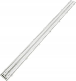 Corp de iluminat tehnic LED T8, 2 x soclu G13, 20 W, 230 V, 6500 K, 120 cm, IP65, alb