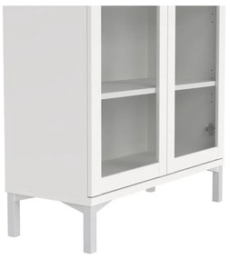 Vitrină albă 89x203 cm Roma – Tvilum