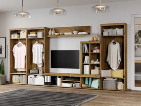 Set Mobila Living Odell Flagstaff Oak/Gri C08