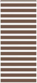 vidaXL Jaluzea tip zebra maro lățime țesătură 95,9 cm poliester