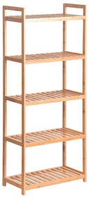 Raft cu 5 polite, bambus natural, FIORE TIP 3